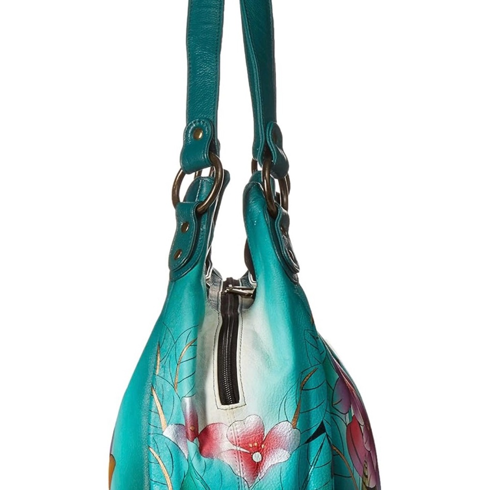 Colorful Parrot Print Women's Bag and matching wallet - Picture 9 of 11